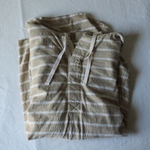 Light-weight Cotton Striped Sweatshirt